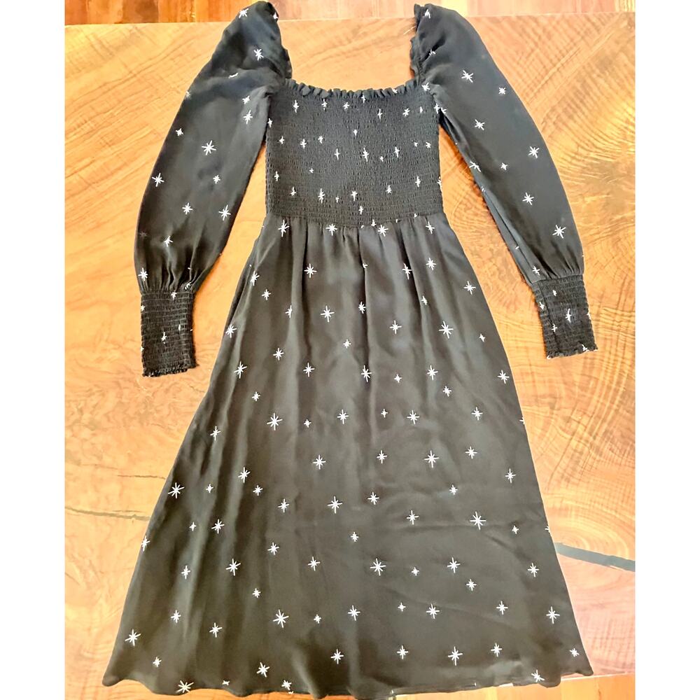 Reformation Rowan Midi Dress in Constellation Print - Small